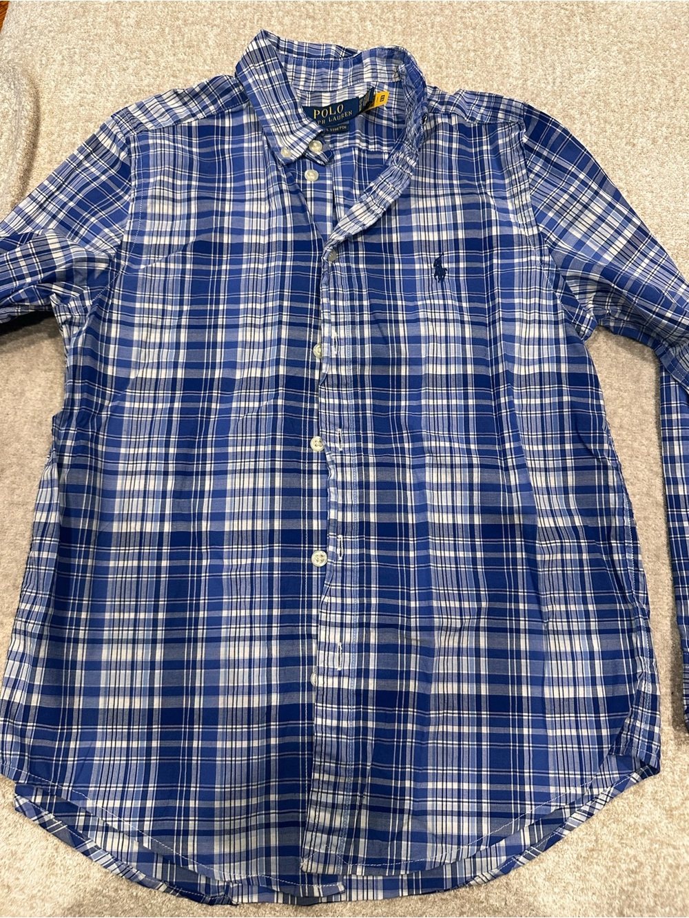 Polo by Ralph Lauren Blue Plaid Button-Down Shirt